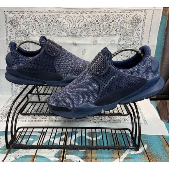Nike Sock Dart Br Midnight Navy/Midnight Navy Running Sneaker US Men's Size 10 - Picture 1 of 10